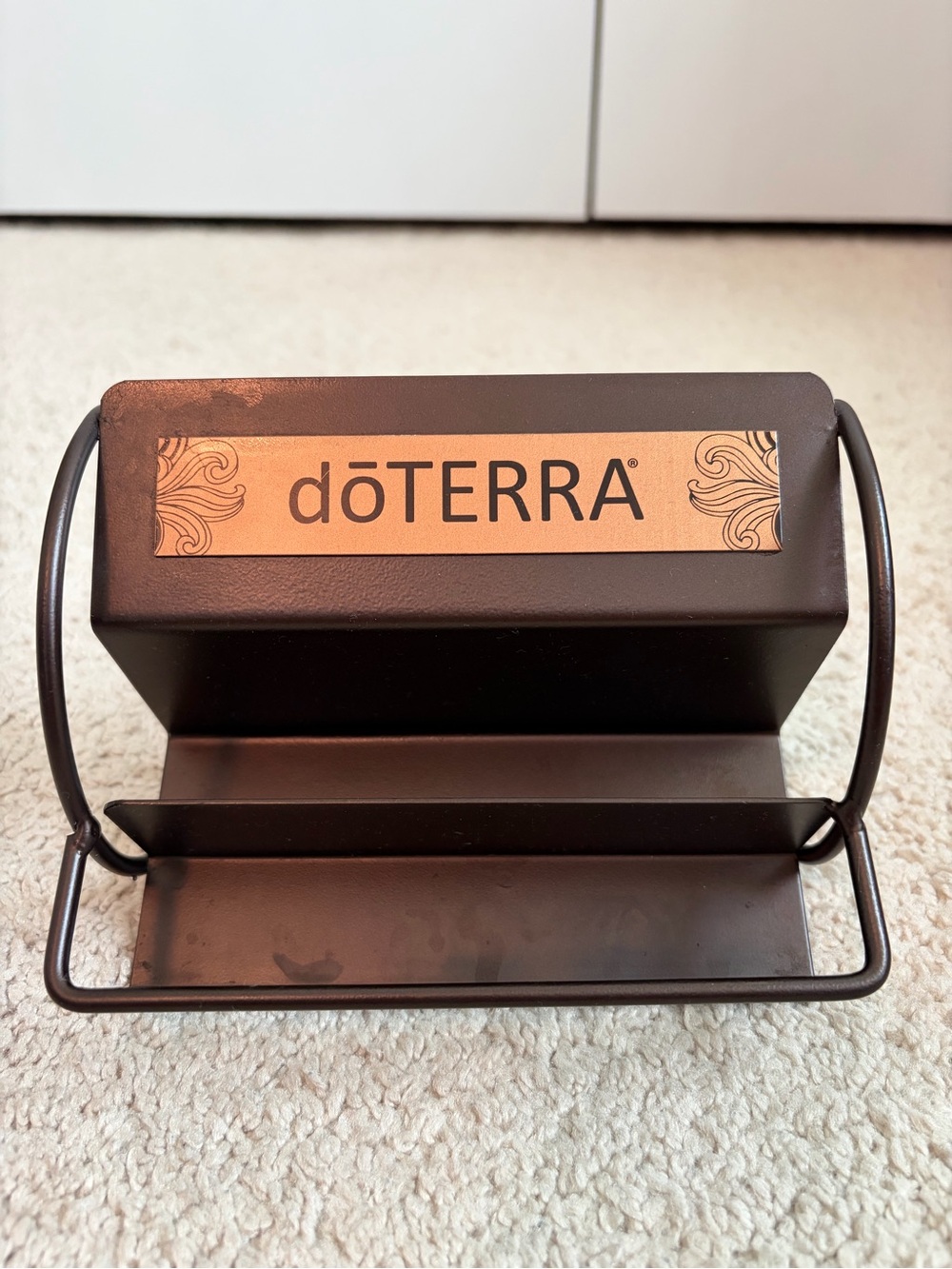 doTERRA Essential Oils Display Metal Storage Rack Organizer Holder Bronze Rare